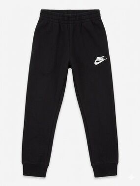 Nike Kids Black Jogger Sweatpants with White Logo Size 5-6 (M)